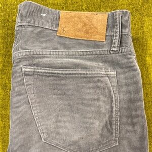 Todd Snyder Gray Slim Fit Corduroy Men's Pants